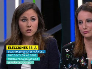 Ione Belarra y Andrea Levy en El Objetivo Ione Belarra y Andrea Levy en El Objetivo