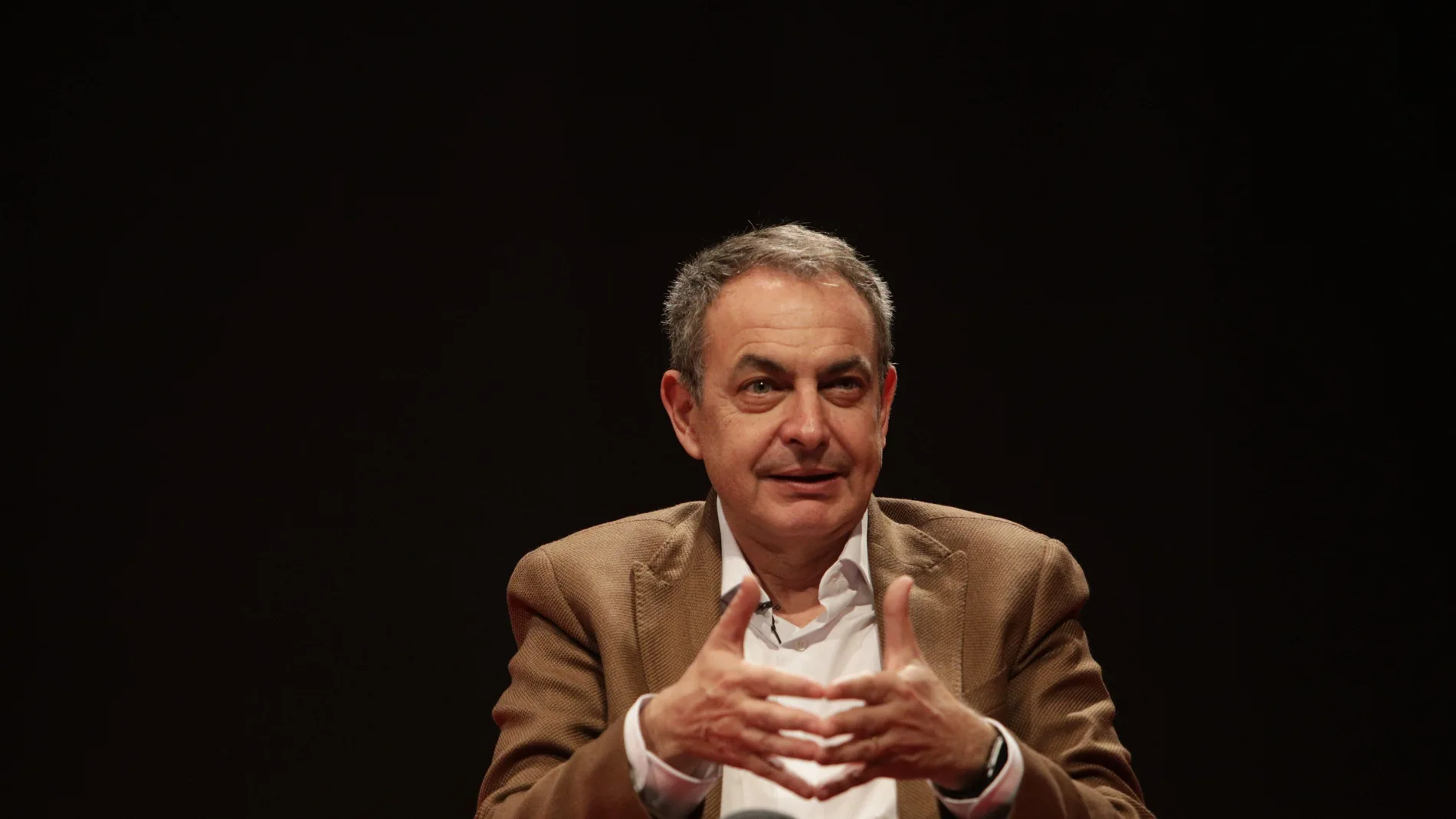 José Luis Rodríguez Zapatero durante su intervención en un acto en Gandía 
