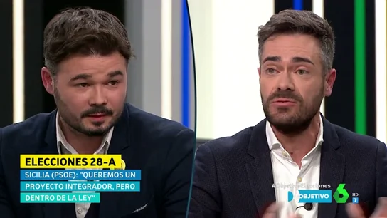 Sicilia (PSOE) y Rufián (ERC) en El Objetivo Sicilia (PSOE) y Rufián (ERC) en El Objetivo