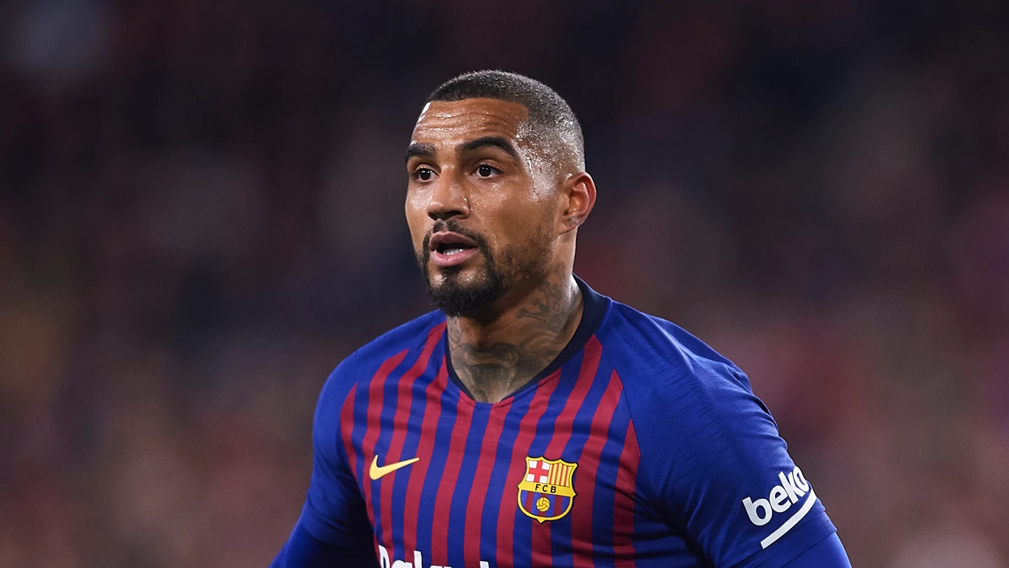 Kevin Prince Boateng, durante un partido con el Barcelona Kevin Prince Boateng, durante un partido con el Barcelona
