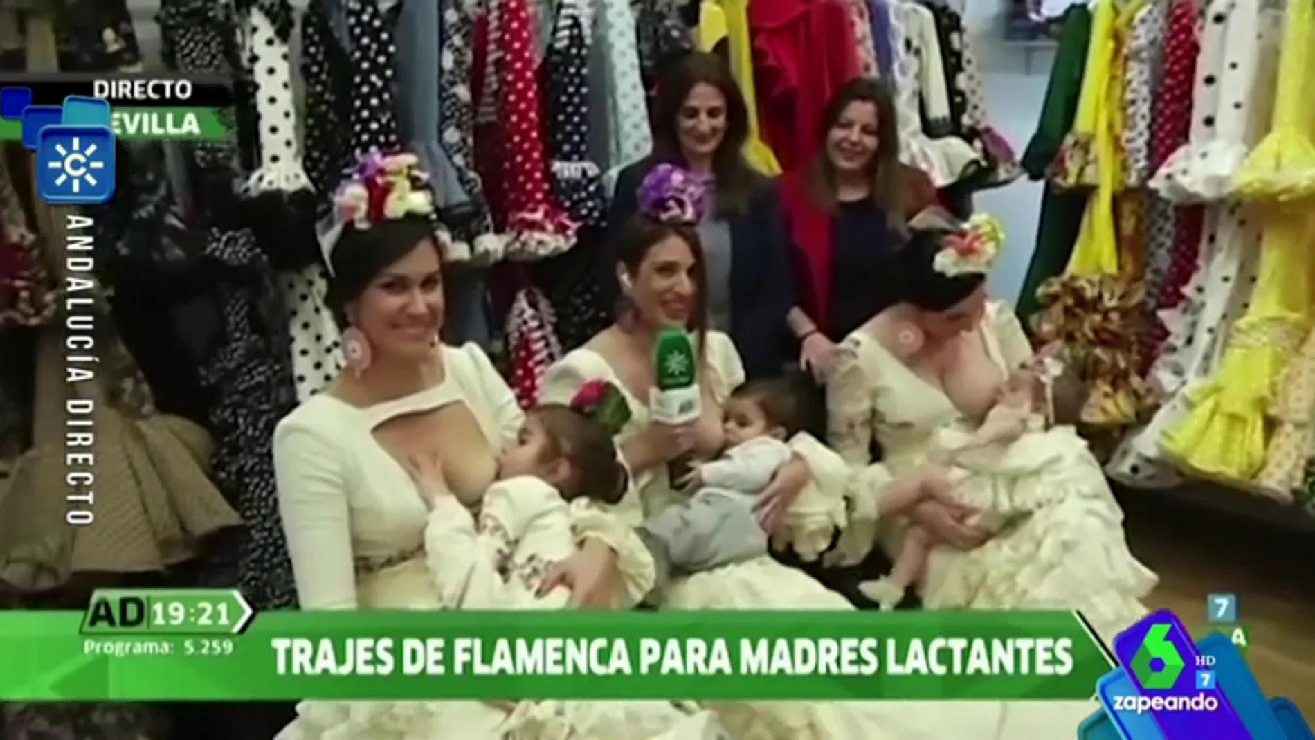 Así es el traje de flamenca para madres lactantes