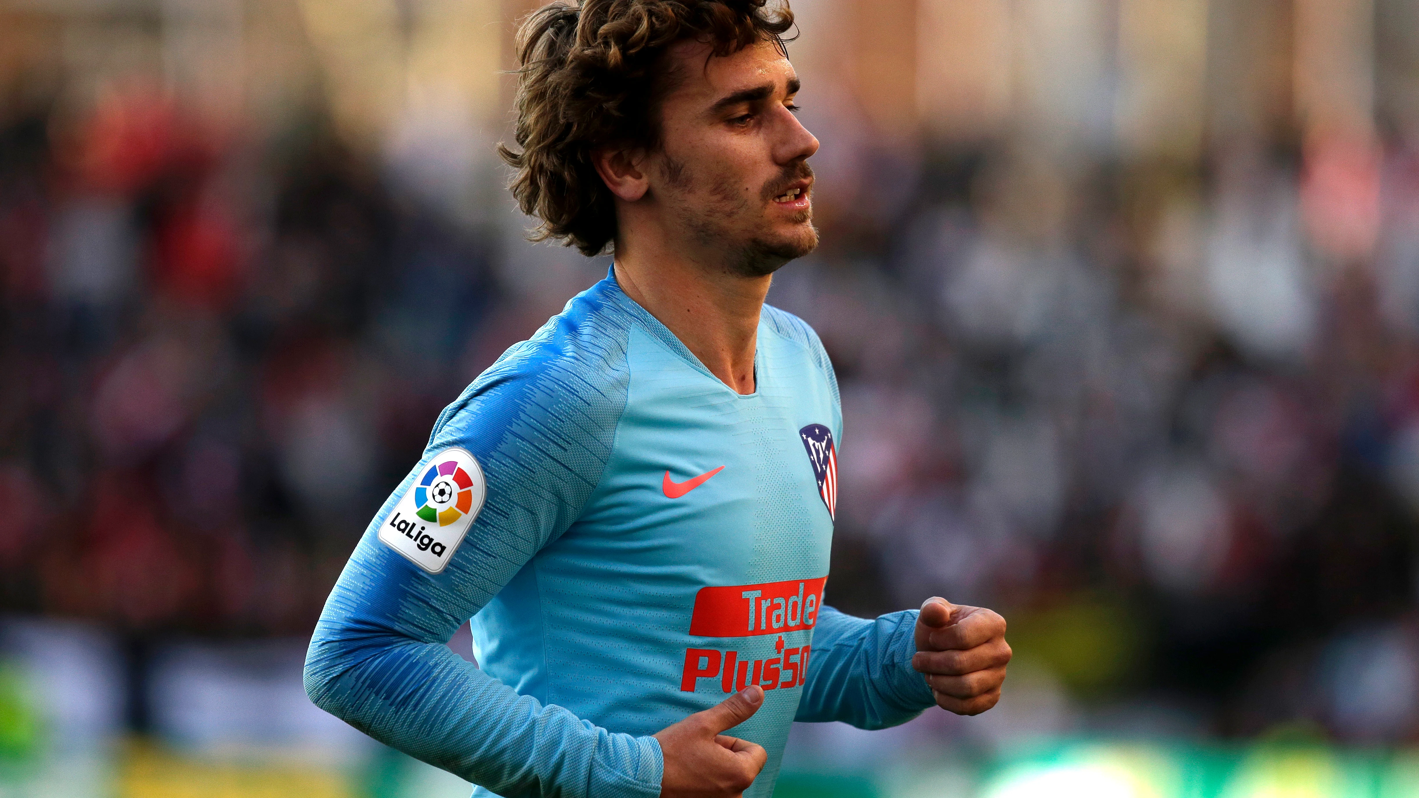 Griezmann en un partido con el Atlético de Madrid