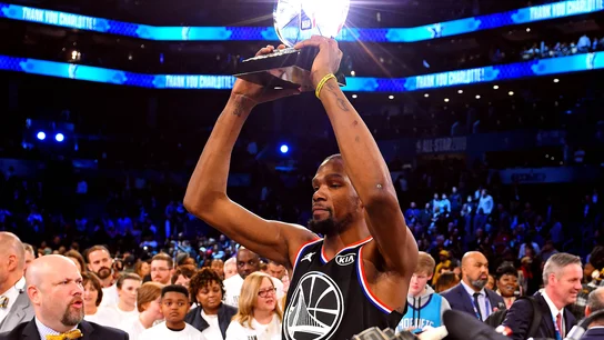 Kevin Durant, MVP del All Star de la NBA de 2019 Kevin Durant, MVP del All Star de la NBA de 2019