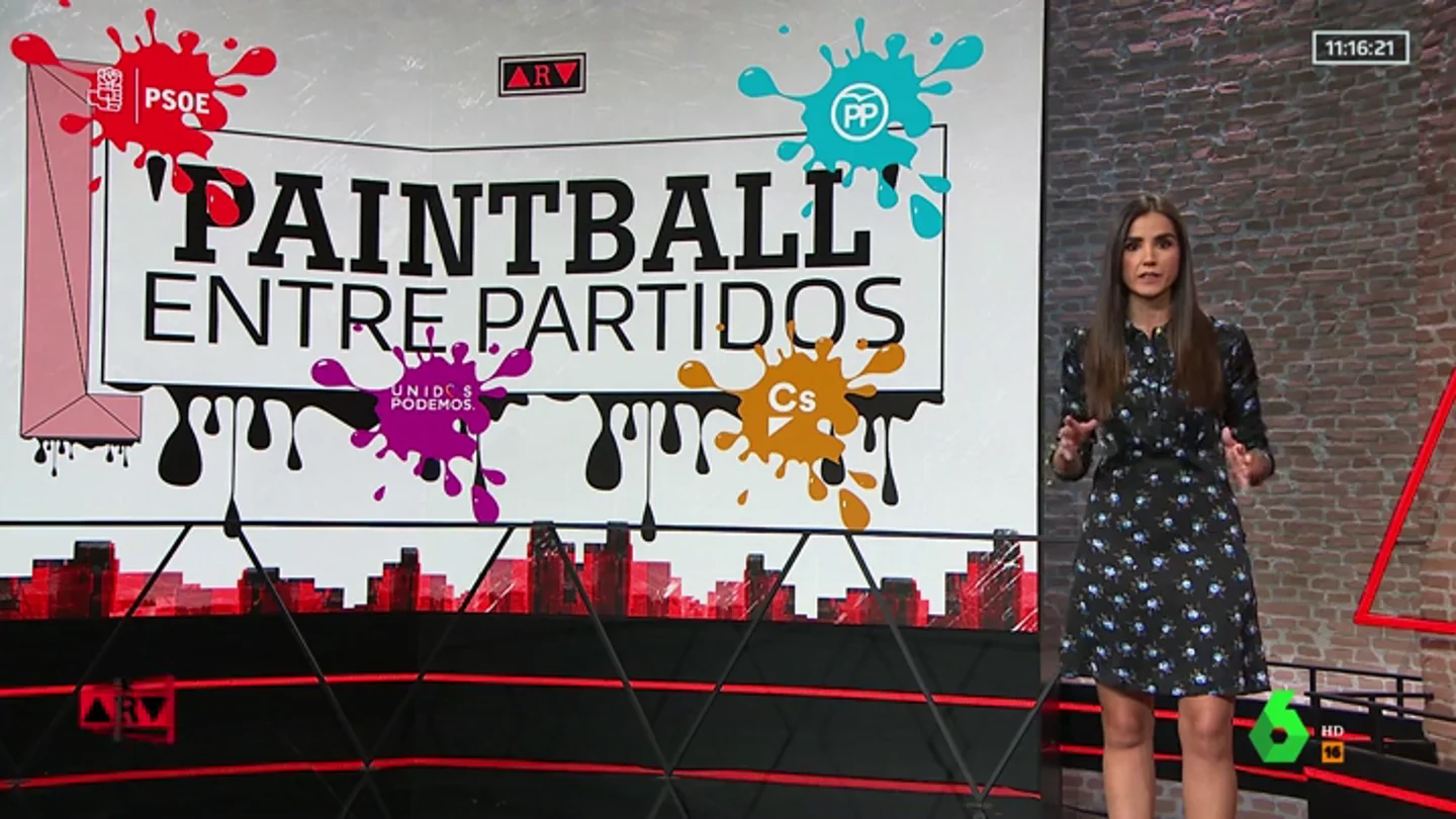 Arranca el "fuego cruzado" entre Sánchez, Casado, Rivera y Montero: así es el 'paintball' político de cara al 28A Arranca el "fuego cruzado" entre Sánchez, Casado, Rivera y Montero: así es el 'paintball' político de cara al 28A
