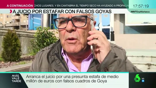 Amenazas y empujones a laSexta: así reacciona uno de los acusados por la estafa de los falsos Goya Amenazas y empujones a laSexta: así reacciona uno de los acusados por la estafa de los falsos Goya