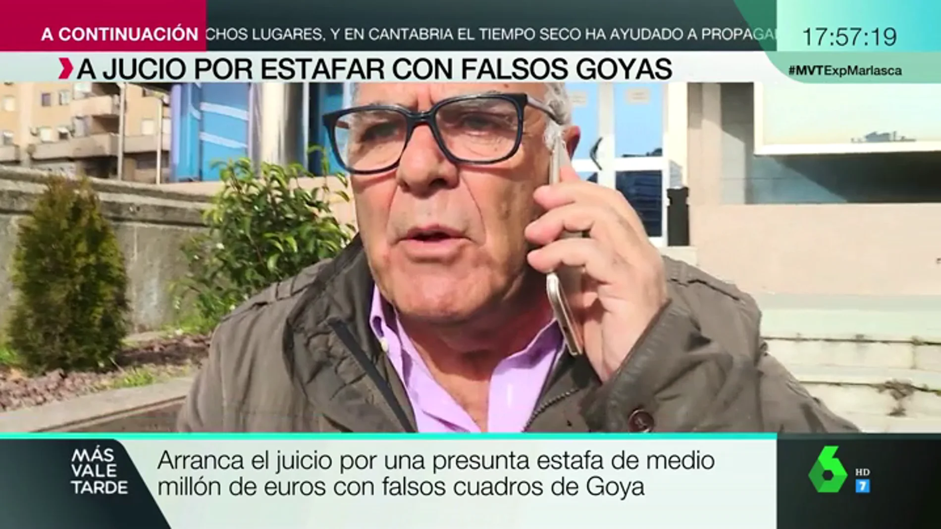 Amenazas y empujones a laSexta: así reacciona uno de los acusados por la estafa de los falsos Goya