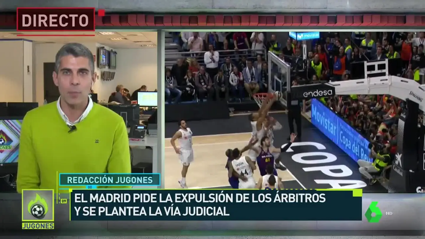 Imagen del final de la Copa ACB entre Real Madrid y Barcelona Imagen del final de la Copa ACB entre Real Madrid y Barcelona