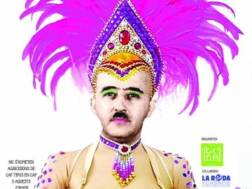 Francisco Franco en el cartel que anuncia los carnavales del barrio barcelonés Nou Barris Francisco Franco en el cartel que anuncia los carnavales del barrio barcelonés Nou Barris