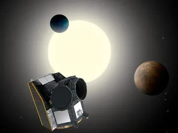 Representación artística del telescopio CHEOPS Representación artística del telescopio CHEOPS