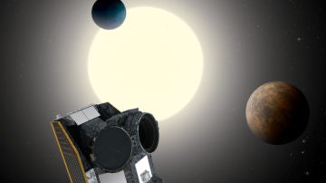 Representación artística del telescopio CHEOPS Representación artística del telescopio CHEOPS