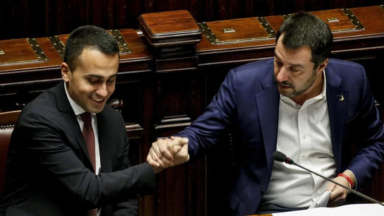 El primer ministro italiano, Matteo Salvini, y el líder del Movimiento 5 Estrellas, Luigi Di Maio El primer ministro italiano, Matteo Salvini, y el líder del Movimiento 5 Estrellas, Luigi Di Maio