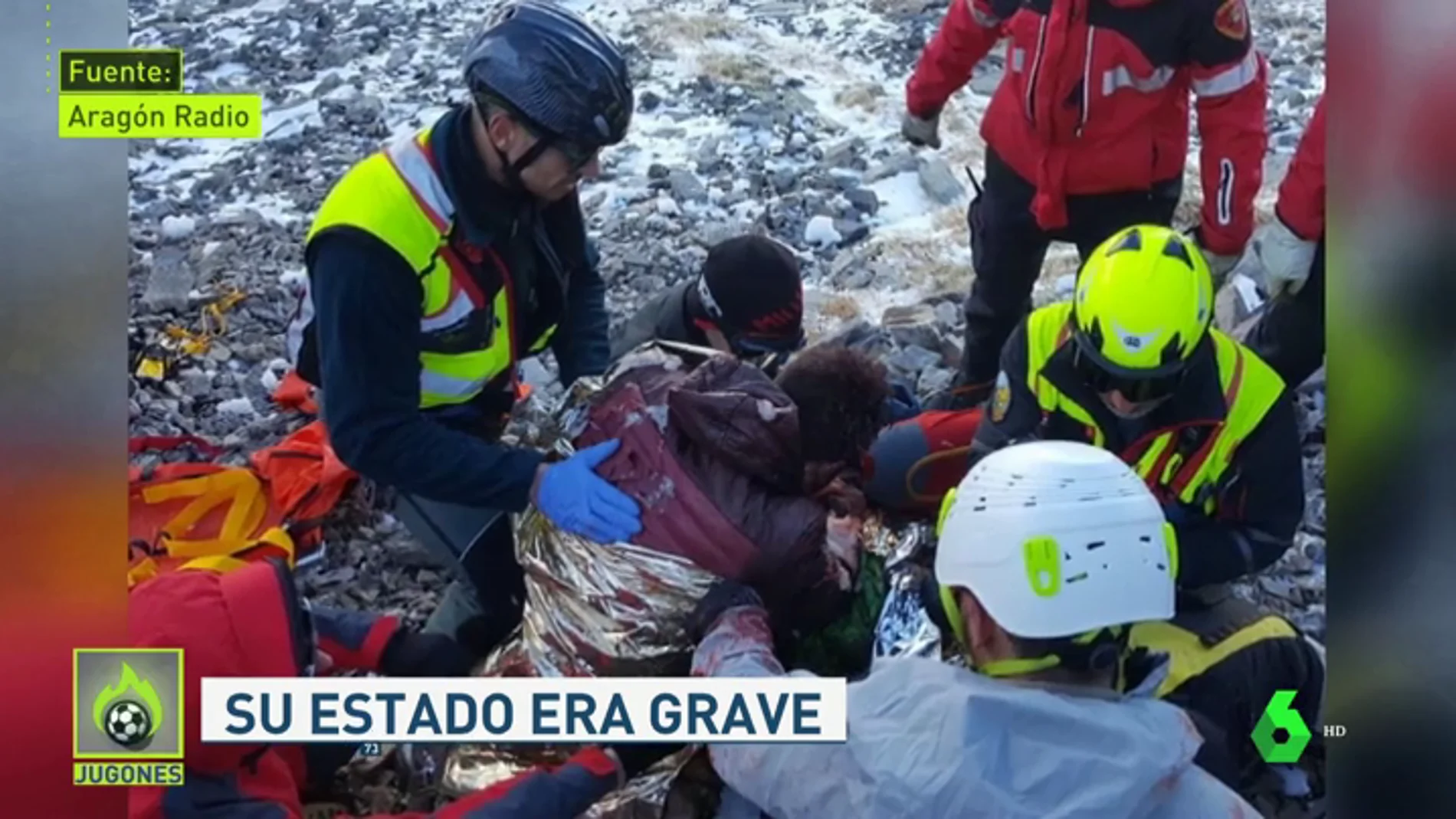 Rescatan a un senderista tras caer por un barranco en el parque natural del Moncayo