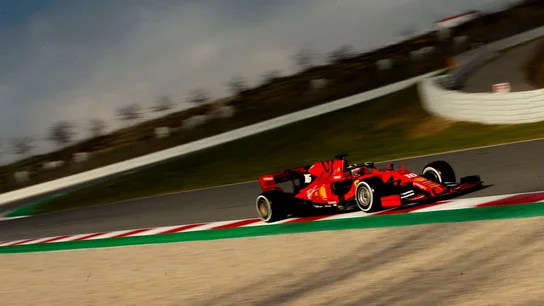 Charles Leclerc pilota el Ferrari en Montmeló Charles Leclerc pilota el Ferrari en Montmeló