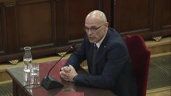 Raül Romeva declara en el Tribunal Supremo Raül Romeva declara en el Tribunal Supremo