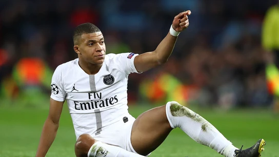Mbappé, durante un partido con el PSG Mbappé, durante un partido con el PSG