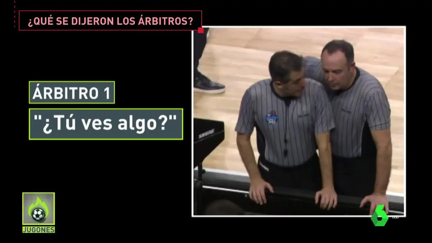 El diálogo de los árbitros en la final de Copa El diálogo de los árbitros en la final de Copa