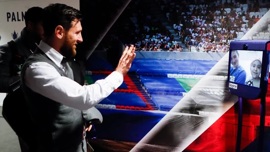 Joyce y Jibril saludan a Leo Messi Joyce y Jibril saludan a Leo Messi