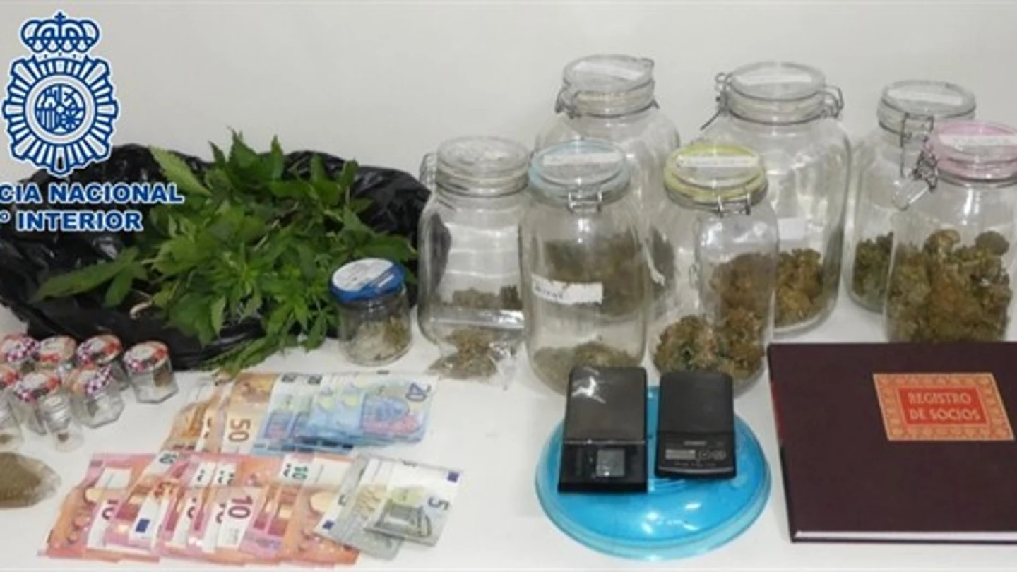 Droga incautada en el registro Droga incautada en el registro