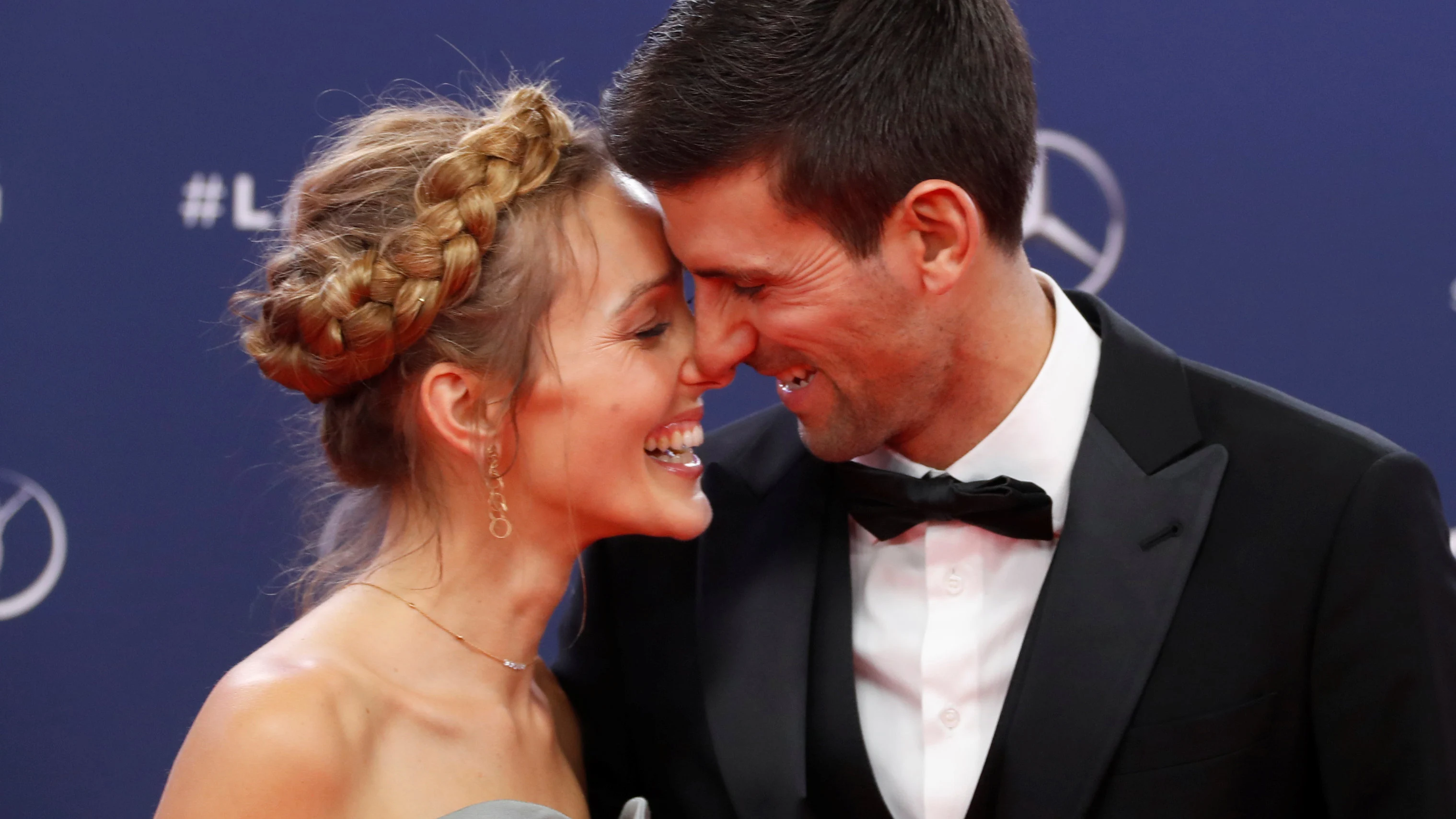Jelena y Novak Djokovic, en los premios Laureus