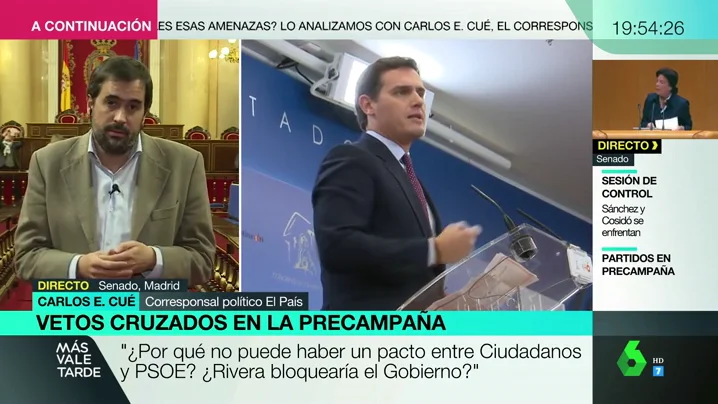 Carlos E. Cué: "No hay ningún país de Europa donde los liberales no puedan pactar con los socialdemócratas y sí con la extrema derecha"