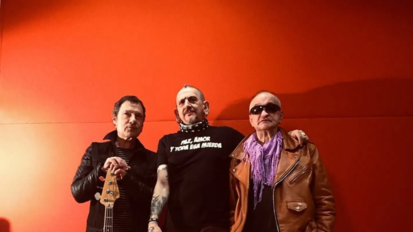 Los integrantes de La Polla Records: Evaristo Páramos, Sumé y Abel Los integrantes de La Polla Records: Evaristo Páramos, Sumé y Abel