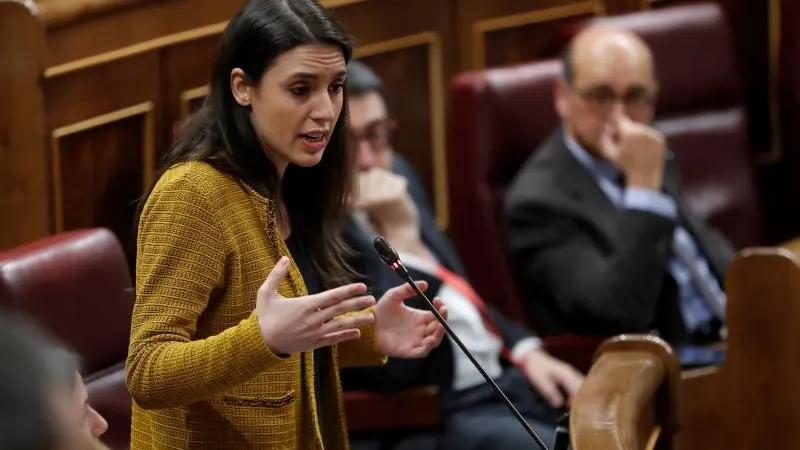 La portavoz de Podemos, Irene Montero