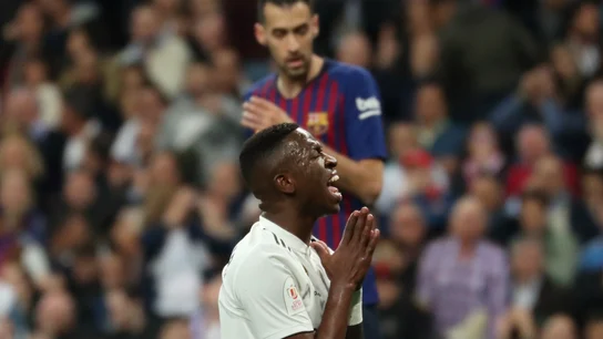 Vinicius se desespera contra el Barcelona Vinicius se desespera contra el Barcelona