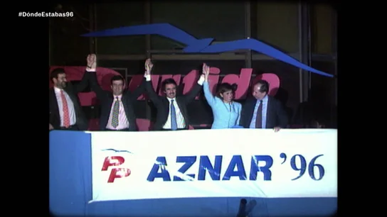 Aznar ganó las elecciones en 1996 Aznar ganó las elecciones en 1996