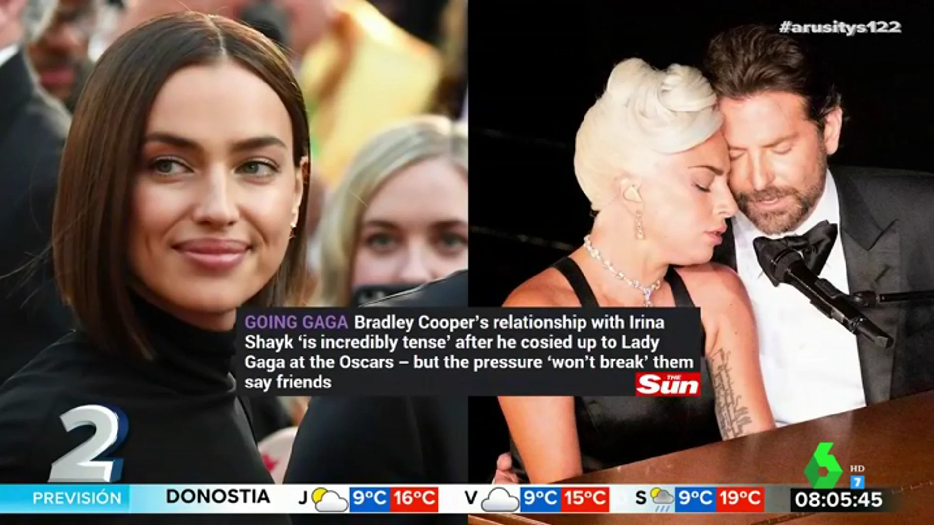 Irina Shayk deja de seguir a Lady Gaga en las redes tras su comentada  actuación con Bradley Cooper en los Oscar