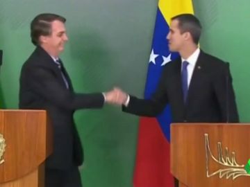 Juan Guaidó se reúne con Jair Bolsonaro en el palacio presidencial de Brasilia Juan Guaidó se reúne con Jair Bolsonaro en el palacio presidencial de Brasilia