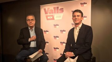 Celestino Corbacho con Manuel Valls