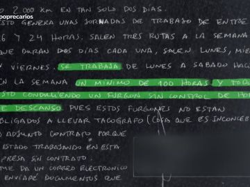 Jornadas de 24 horas en carretera sin control alguno Jornadas de 24 horas en carretera sin control alguno