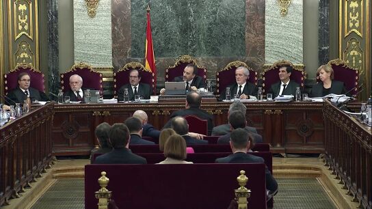 Los magistrados del juicio del 'proc&eacute;s'.