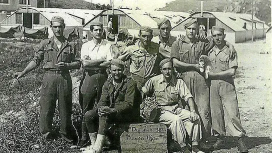 Compañía Primera del Batallón Disciplinario de Soldados Trabajadores número 38, en torno a 1940. Compañía Primera del Batallón Disciplinario de Soldados Trabajadores número 38, en torno a 1940.