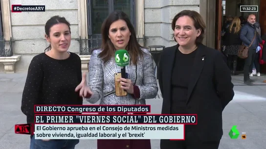 Irene Montero y Ada Colau Irene Montero y Ada Colau