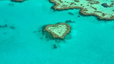 Corazón coral, Australia Corazón coral, Australia