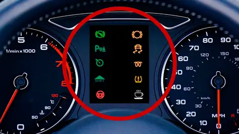 Los 10 testigos de luz más raros de tu coche Los 10 testigos de luz más raros de tu coche