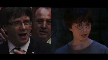 Carles Puigdemont y Harry Potter