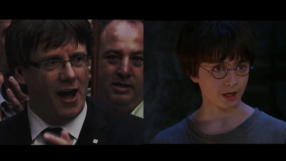 Carles Puigdemont y Harry Potter