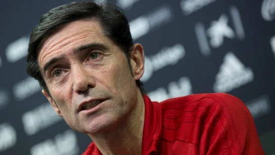 Marcelino, en rueda de prensa Marcelino, en rueda de prensa