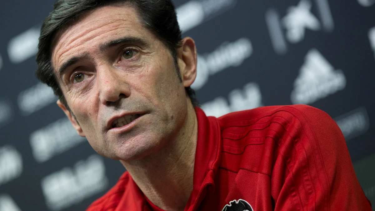 Marcelino, en rueda de prensa