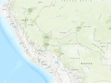 Mapa del lugar donde ha ocurrido el terremoto Mapa del lugar donde ha ocurrido el terremoto