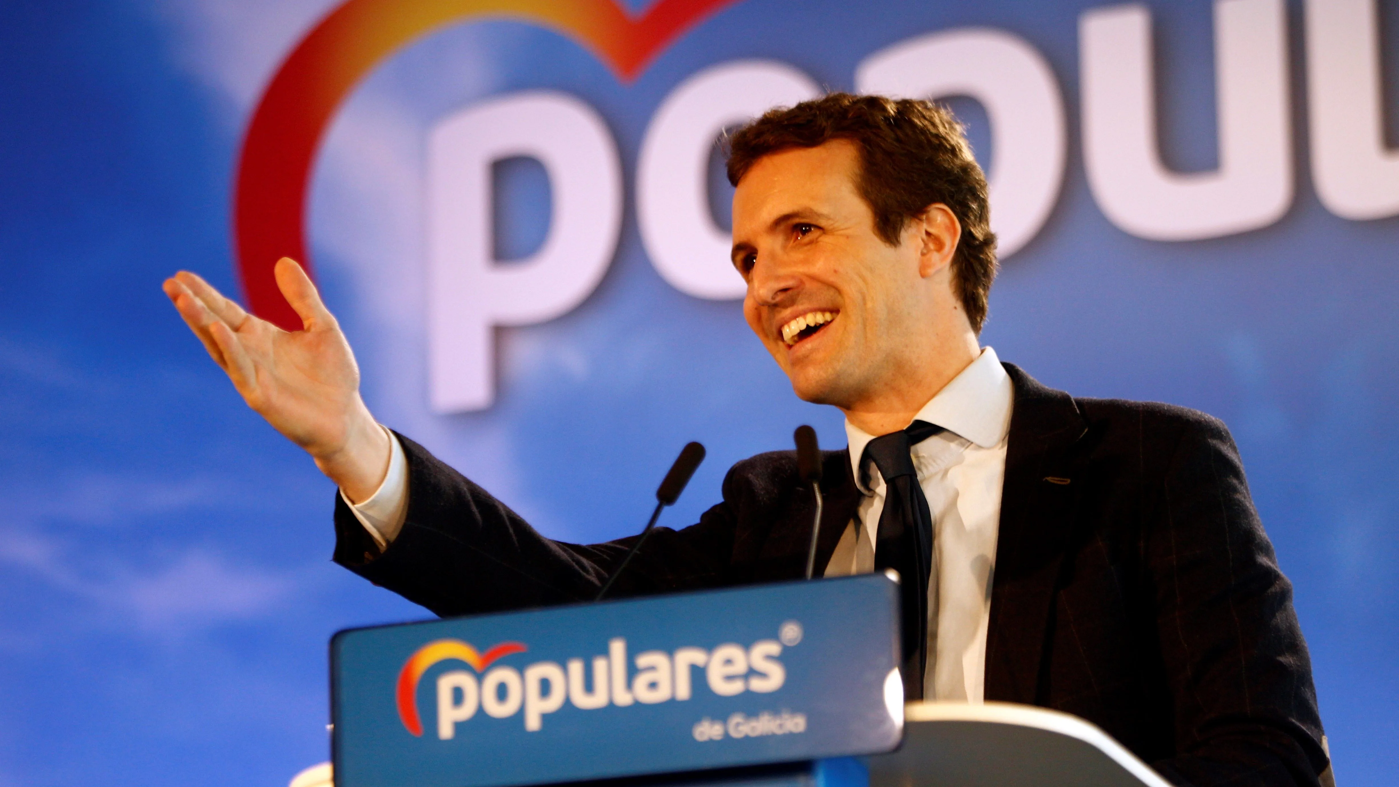 El presidente del Partido Popular, Pablo Casado