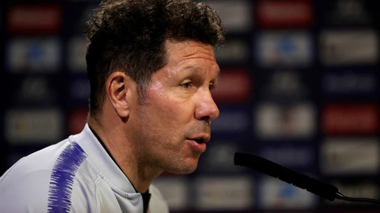 Simeone, en rueda de prensa Simeone, en rueda de prensa