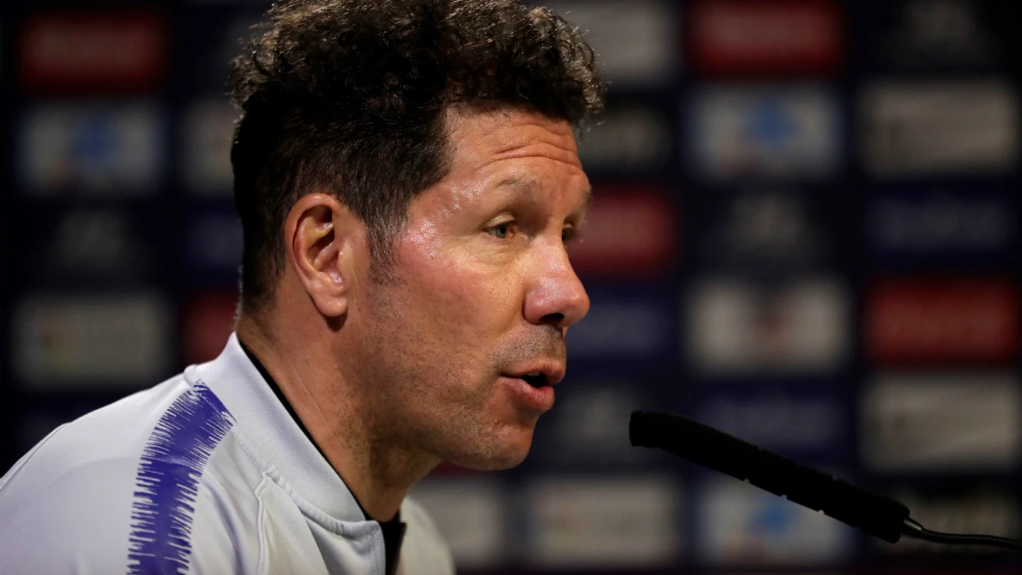 Simeone, en rueda de prensa Simeone, en rueda de prensa
