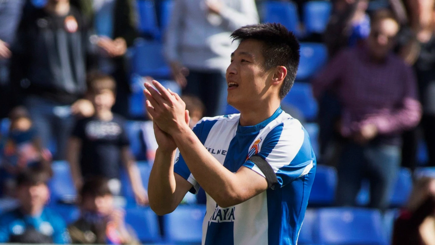 Wu Lei, con el Espanyol Wu Lei, con el Espanyol