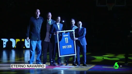 El Barcelona Lassa rinde un emotivo homenaje a Juan Carlos Navarro: " El Barcelona Lassa rinde un emotivo homenaje a Juan Carlos Navarro: "