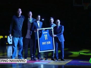 El Barcelona Lassa rinde un emotivo homenaje a Juan Carlos Navarro: " El Barcelona Lassa rinde un emotivo homenaje a Juan Carlos Navarro: "