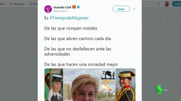 La Guardia Civil apoya la huelga feminista en sus redes sociales: "Es tiempo de mujeres"