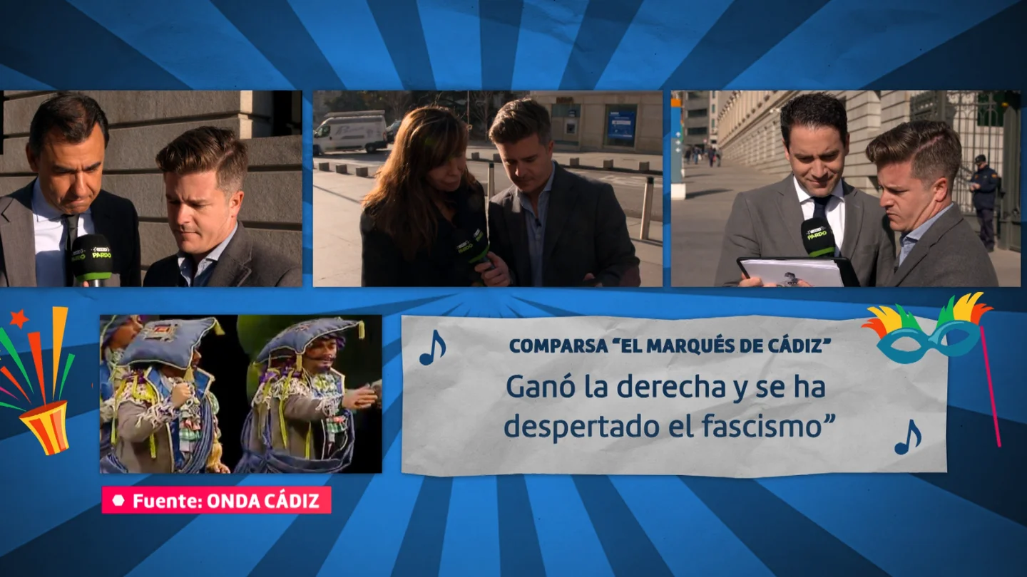 "Estoy cansada de que se hable de la ultraderecha, que le hagan letras a la ultraizquierda": así reaccionan los políticos a las chirigotas que les critican "Estoy cansada de que se hable de la ultraderecha, que le hagan letras a la ultraizquierda": así reaccionan los políticos a las chirigotas que les critican